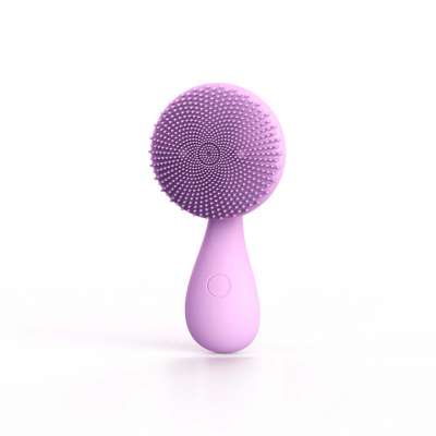 Magnetotherapy sound wave massage facial cleansing brush silicone face washing brush silicone face exfoliate brush